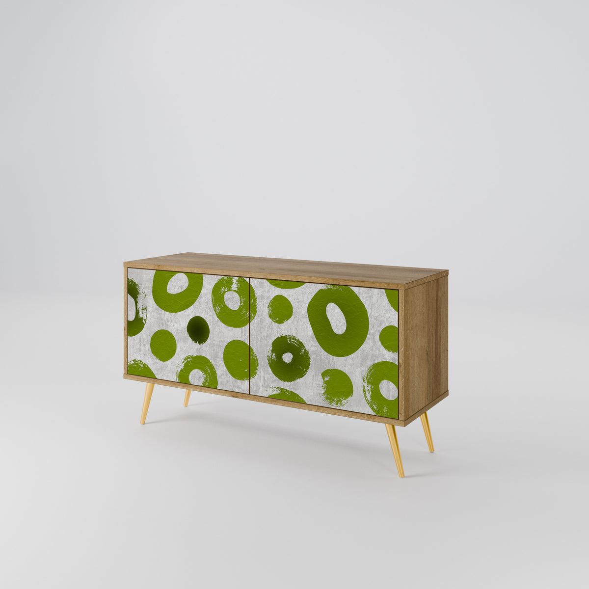 GREEN RHAPSODY Compact 2-Door TV Cabinet