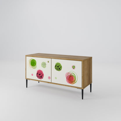 COLORFUL COSMOS Compact 2-Door TV Cabinet