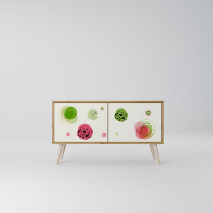 COLORFUL COSMOS Compact 2-Door TV Cabinet