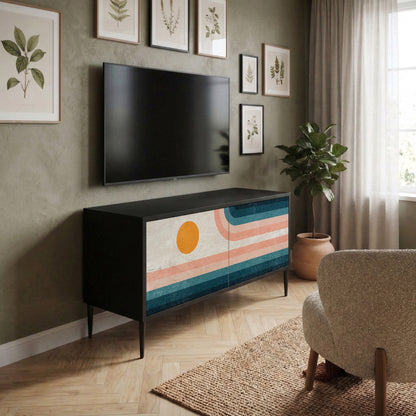 TWO HALVES Compact 2-Door TV Cabinet