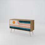 TWO HALVES Compact 2-Door TV Cabinet