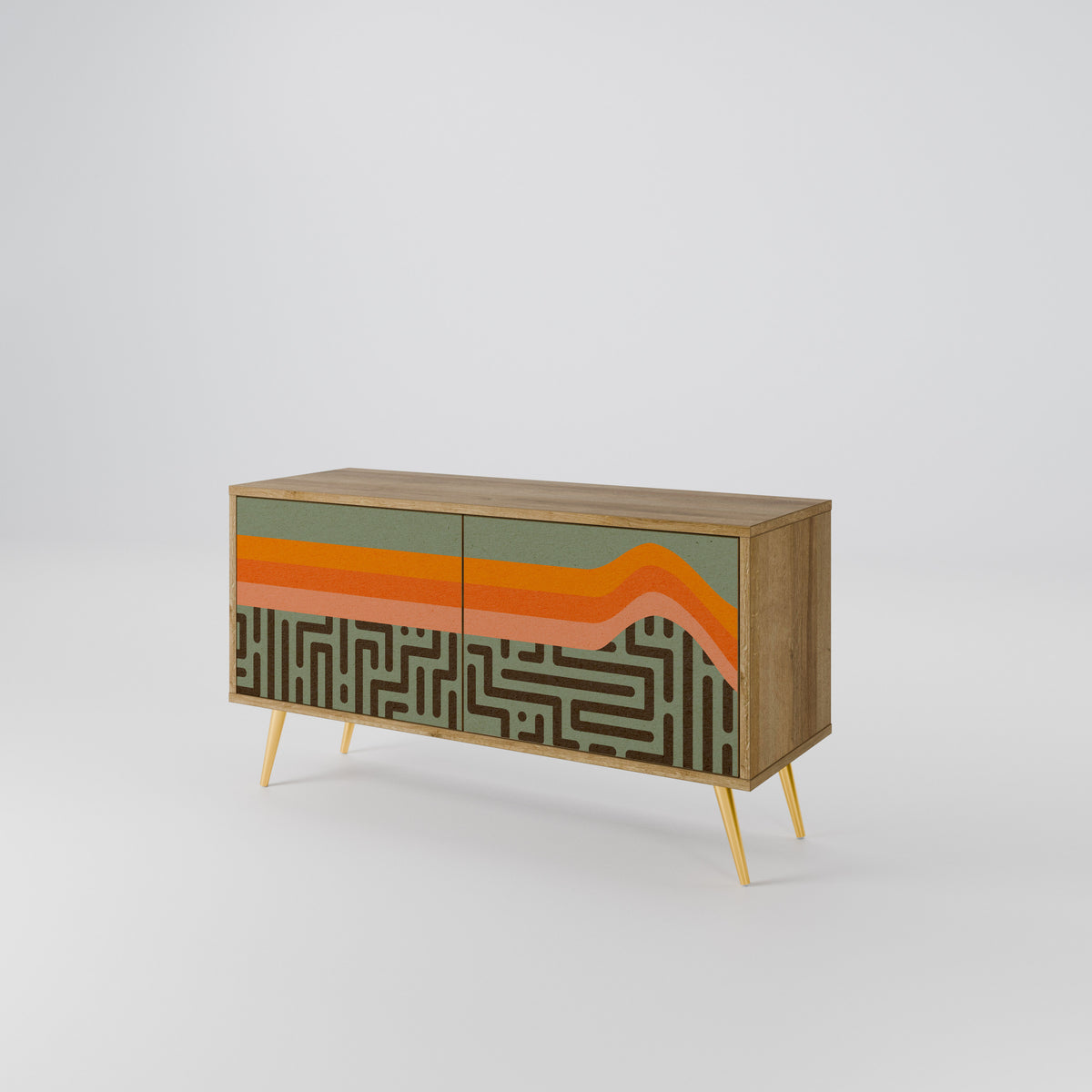 SIMPLE SOLUTIONS Compact 2-Door TV Cabinet