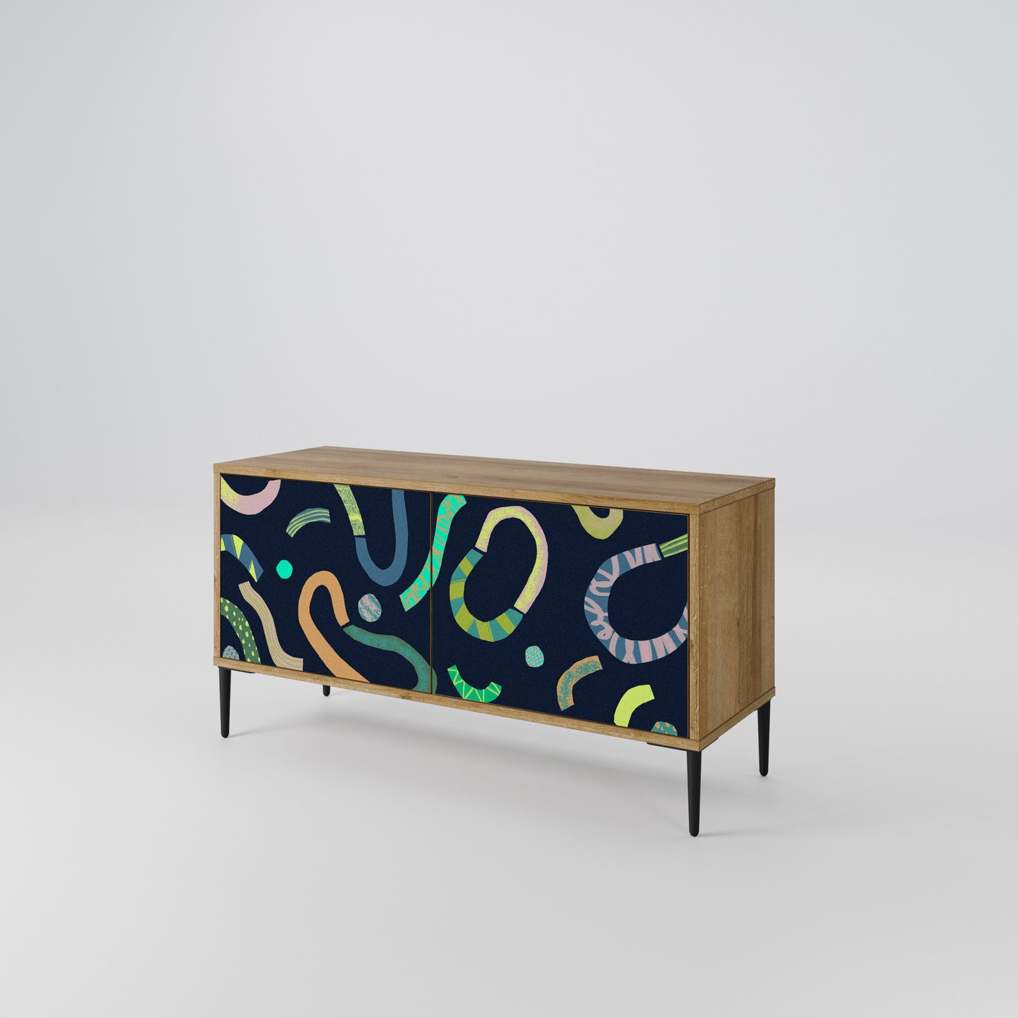 CONTRAST DANCE Compact 2-Door TV Cabinet