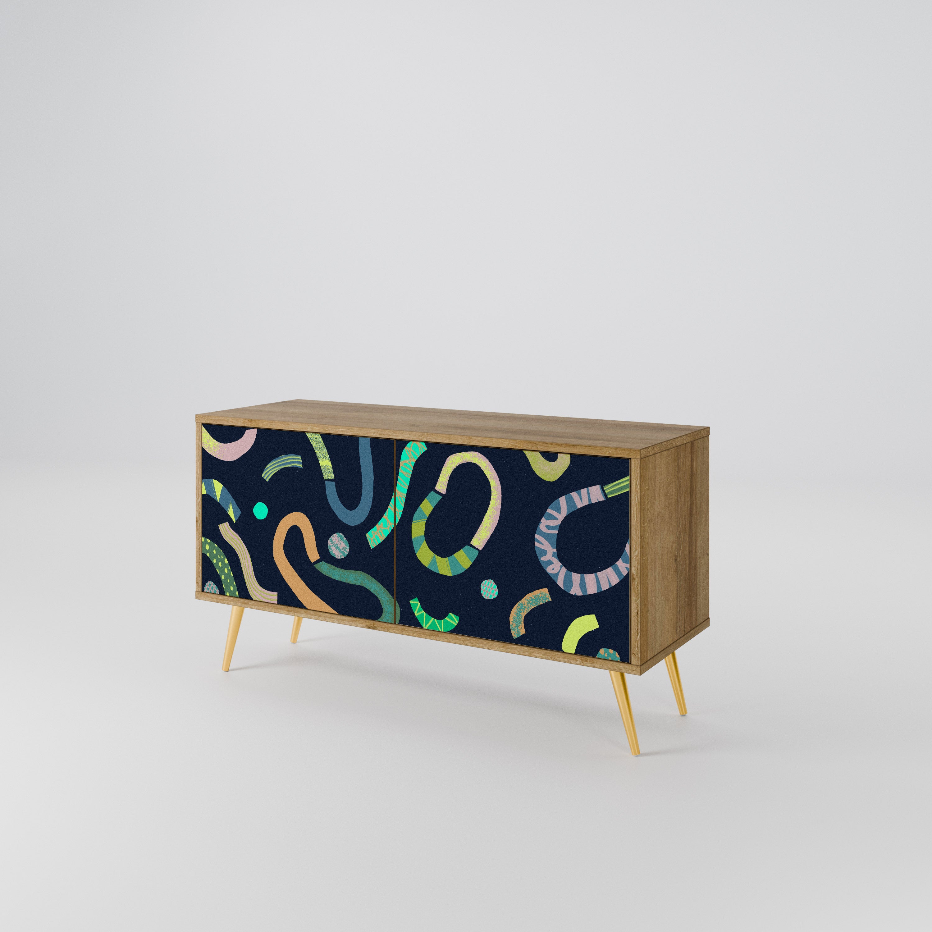 CONTRAST DANCE Compact 2-Door TV Cabinet