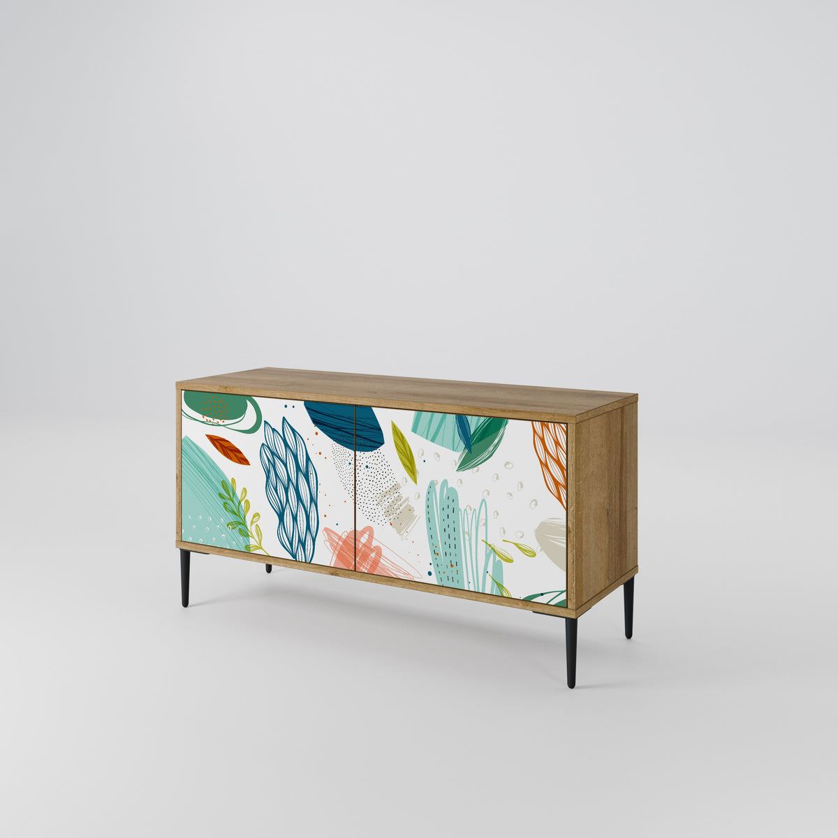 BOTANICAL HURRICANE Compact 2-Door TV Cabinet