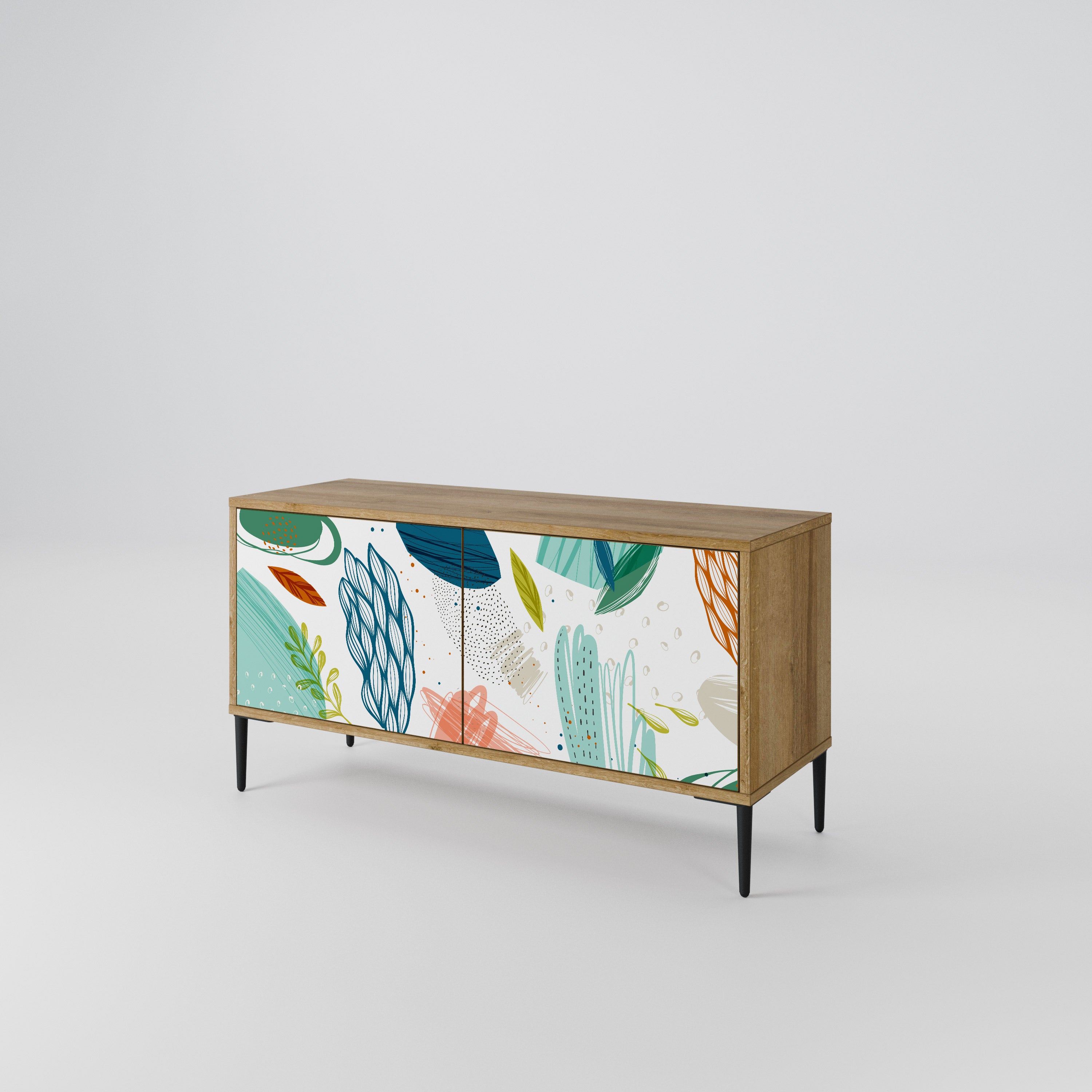 BOTANICAL HURRICANE Compact 2-Door TV Cabinet