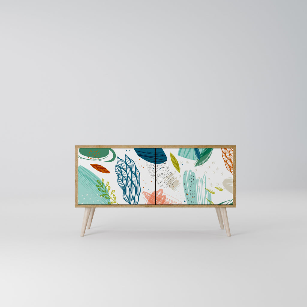 BOTANICAL HURRICANE Compact 2-Door TV Cabinet