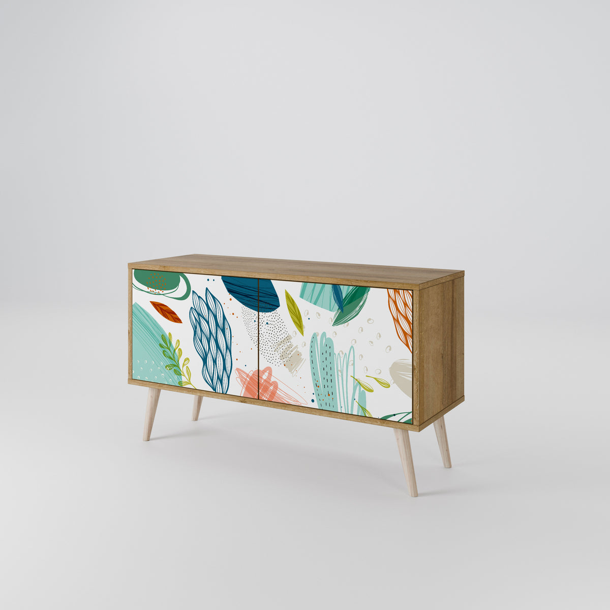 BOTANICAL HURRICANE Compact 2-Door TV Cabinet