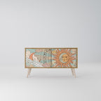 MYSTICAL STRUCTURE Compact 2-Door TV Cabinet