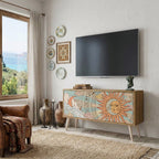 MYSTICAL STRUCTURE Compact 2-Door TV Cabinet