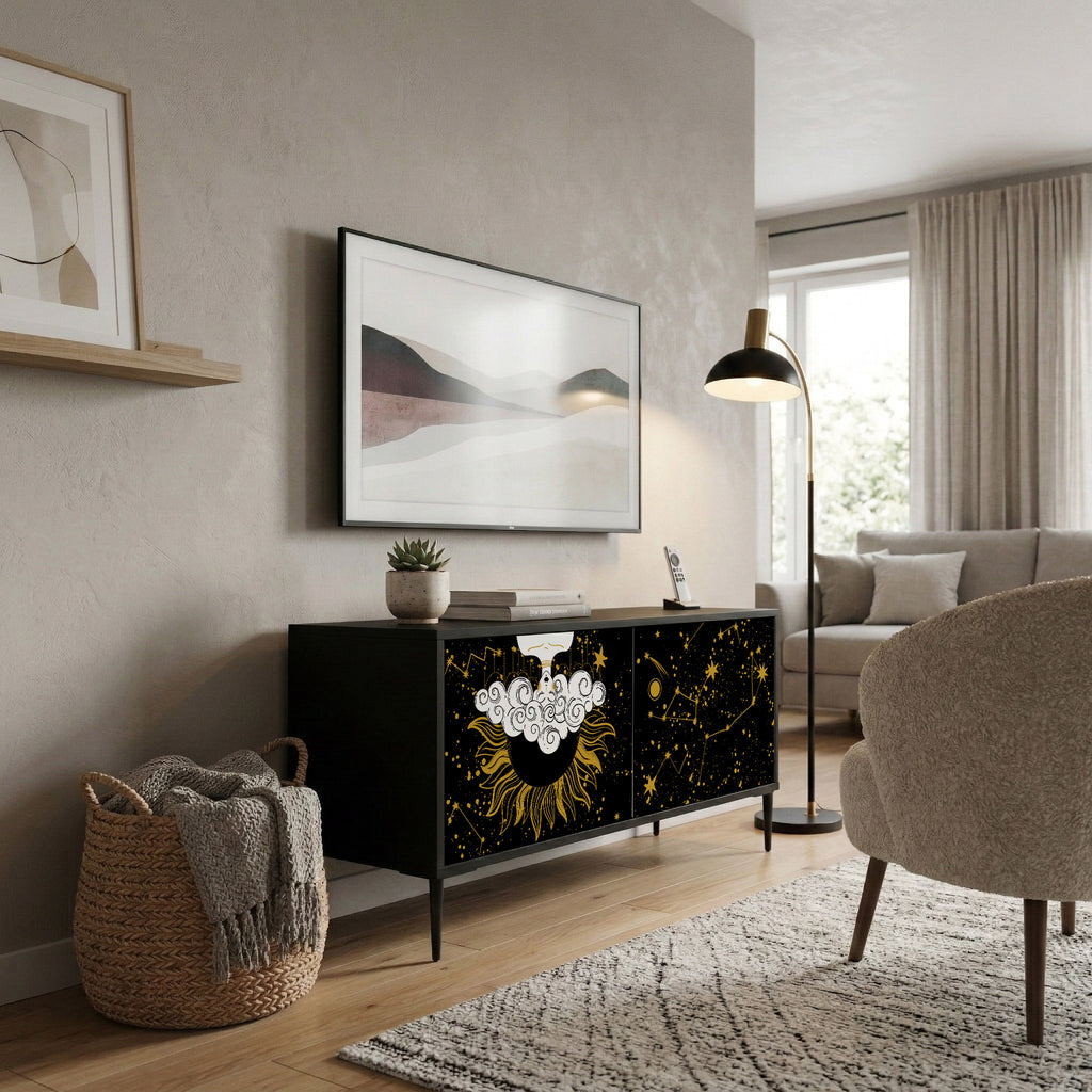 STELLAR CONSTELLATIONS Compact 2-Door TV Cabinet