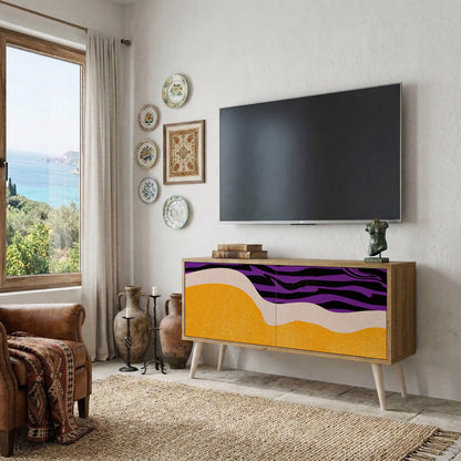 INDEPENDENT BORDER Compact 2-Door TV Cabinet