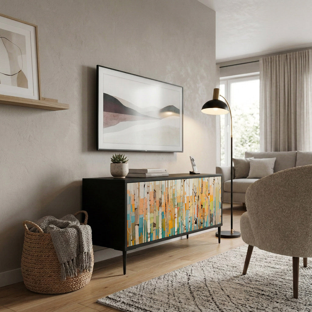 BIRCH KALEIDOSCOPE Compact 2-Door TV Cabinet