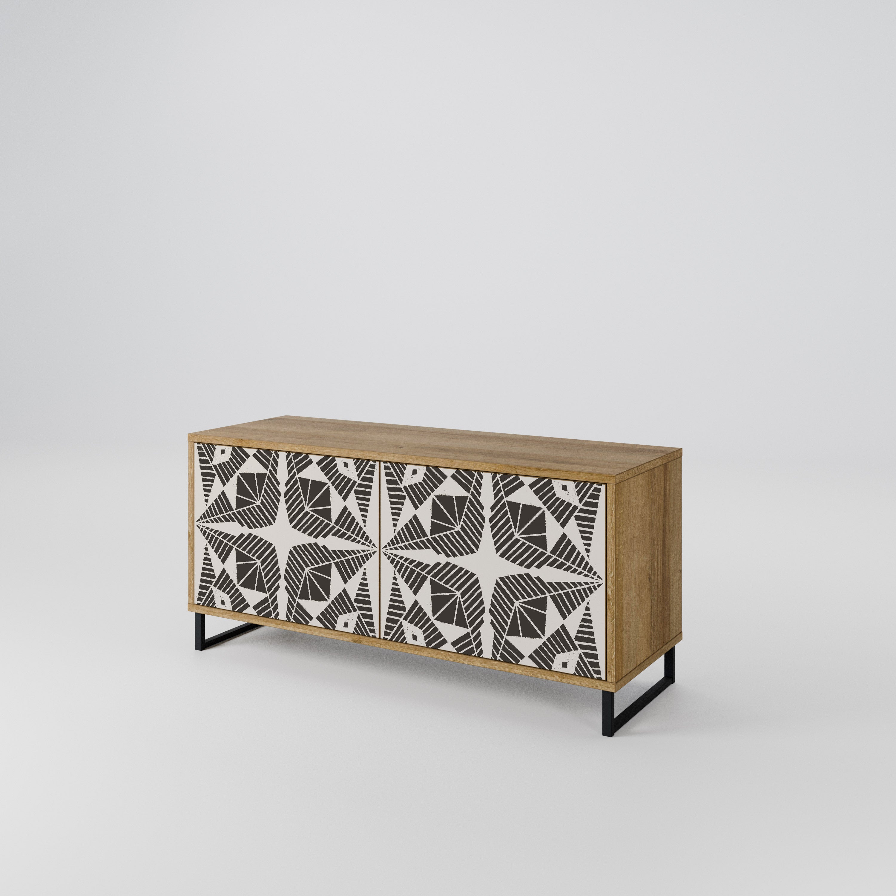 MONOCHROME NEXUS Compact 2-Door TV Cabinet