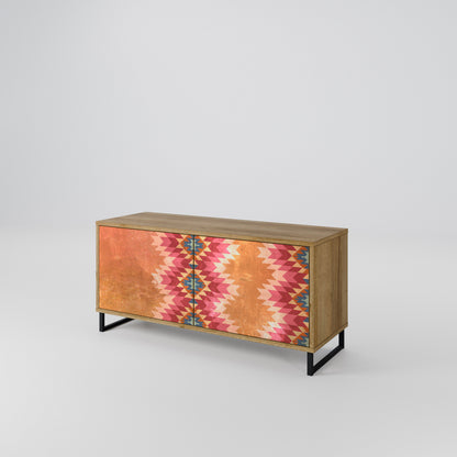 INDIAN FOLK Compact 2-Door TV Cabinet