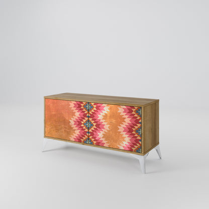 INDIAN FOLK Compact 2-Door TV Cabinet