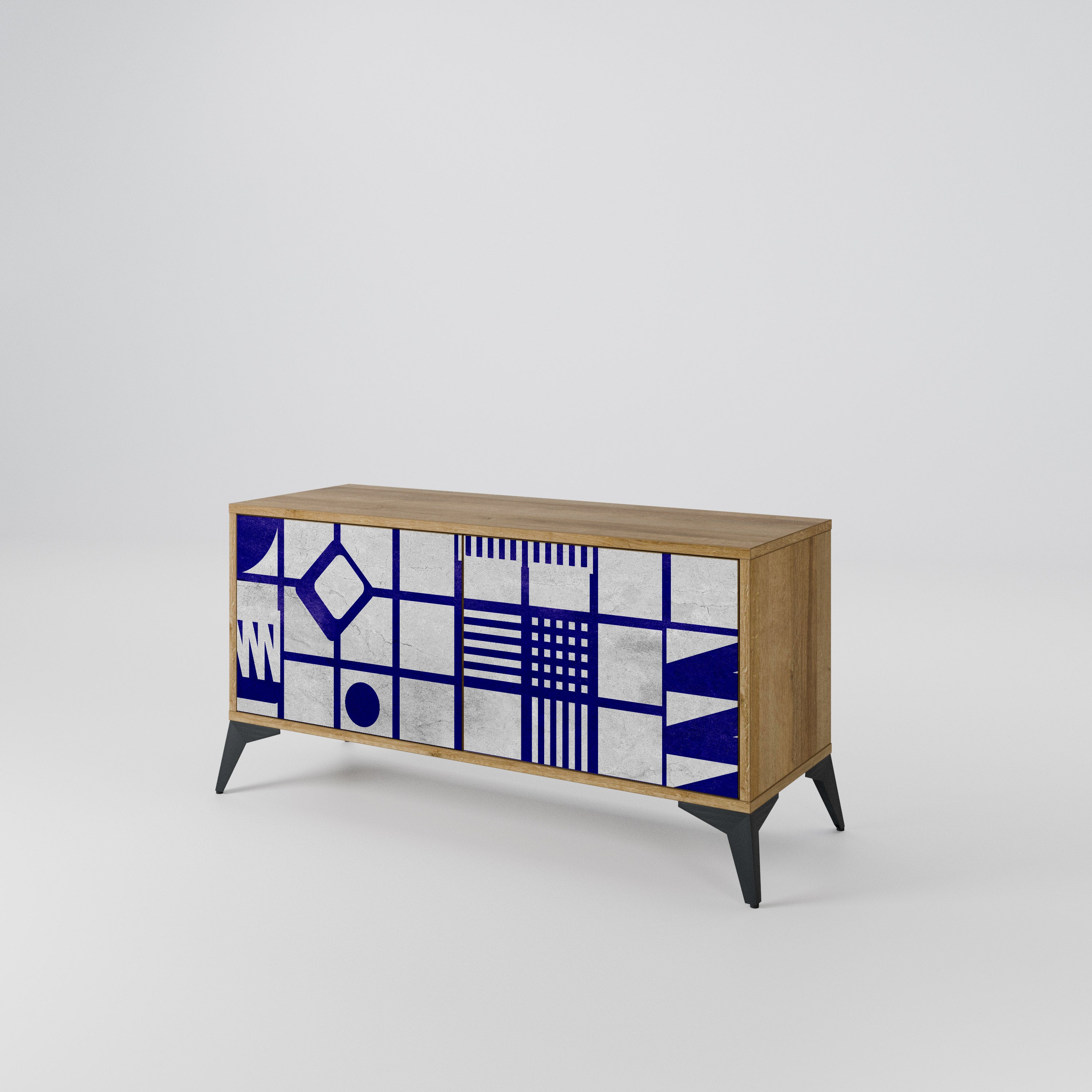 THE RIGHT PLACES Compact 2-Door TV Cabinet