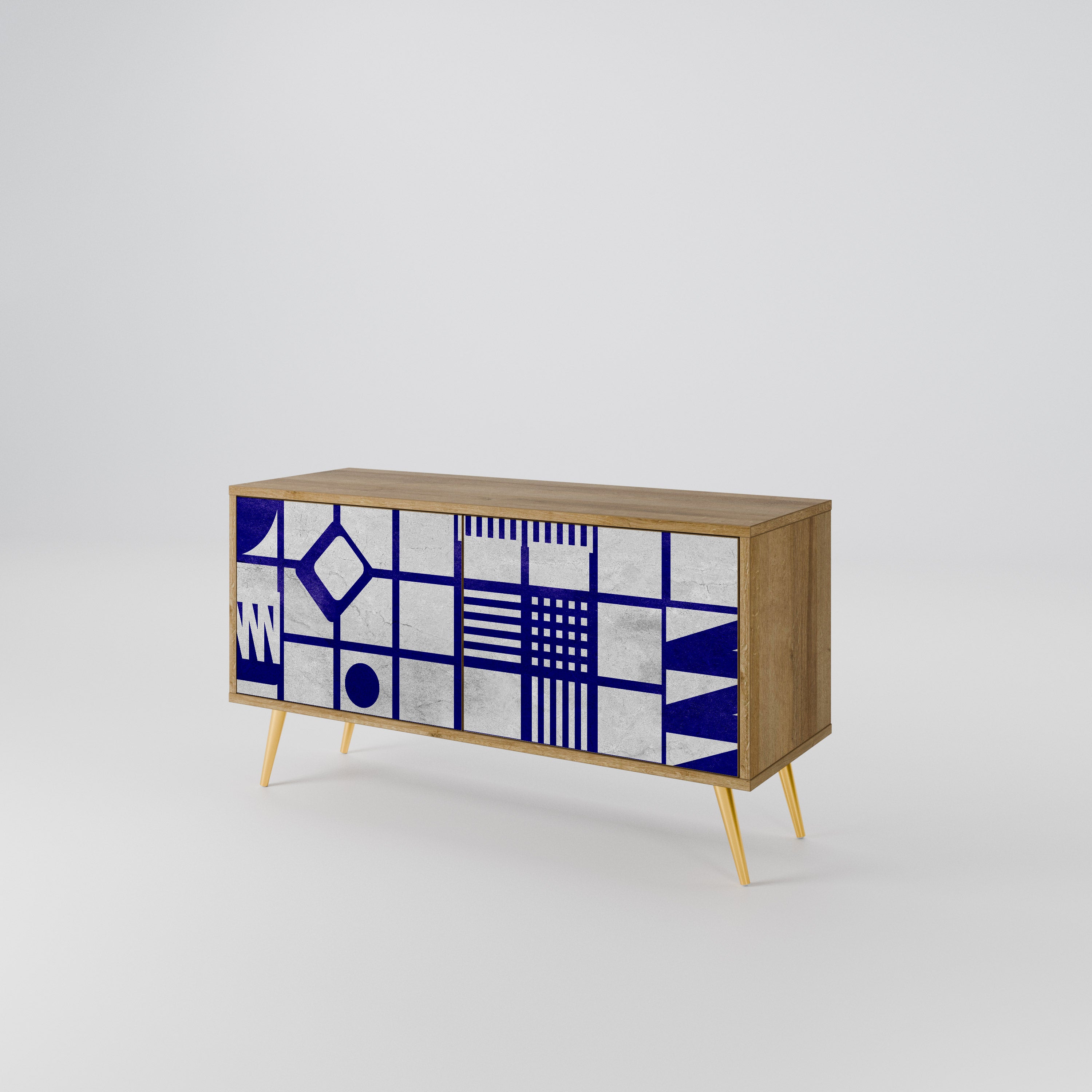 THE RIGHT PLACES Compact 2-Door TV Cabinet