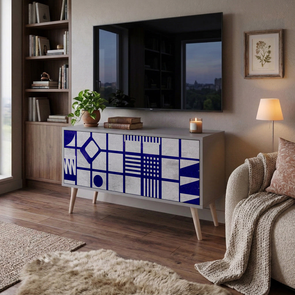 THE RIGHT PLACES Compact 2-Door TV Cabinet