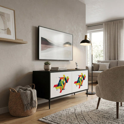 FUTURE SIGN Compact 2-Door TV Cabinet