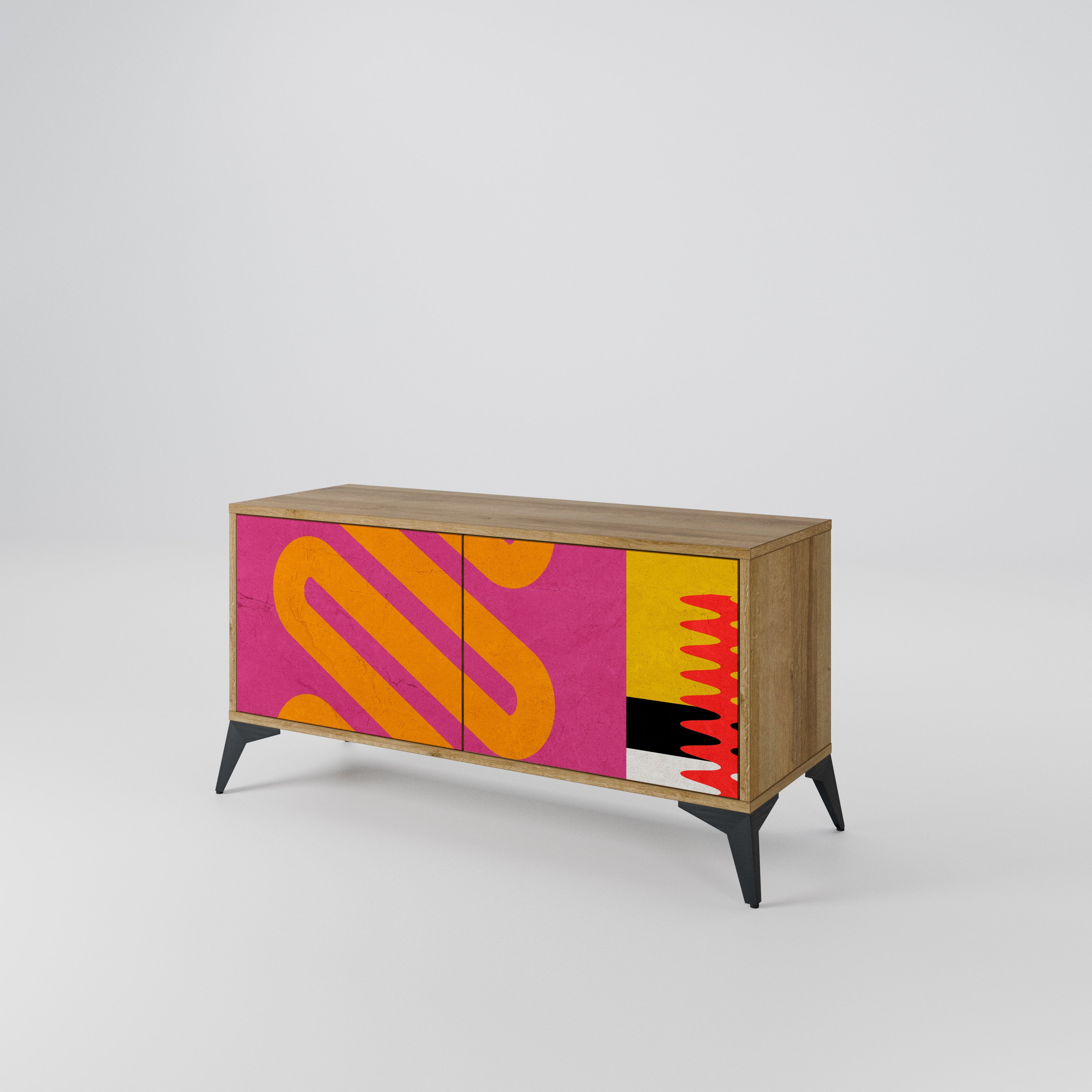 VIVID ART Compact 2-Door TV Cabinet