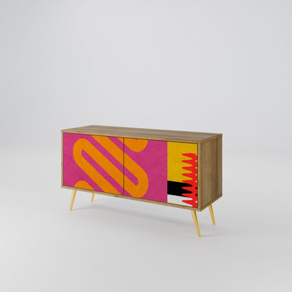 VIVID ART Compact 2-Door TV Cabinet