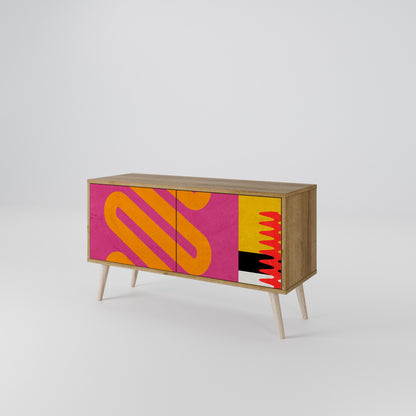 VIVID ART Compact 2-Door TV Cabinet