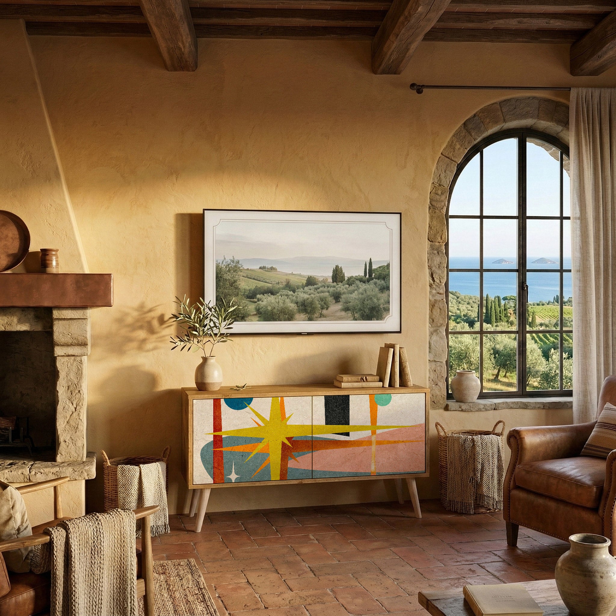 INTERSTELLAR VIBES Compact 2-Door TV Cabinet