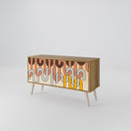 COLORFUL STRINGS Compact 2-Door TV Cabinet