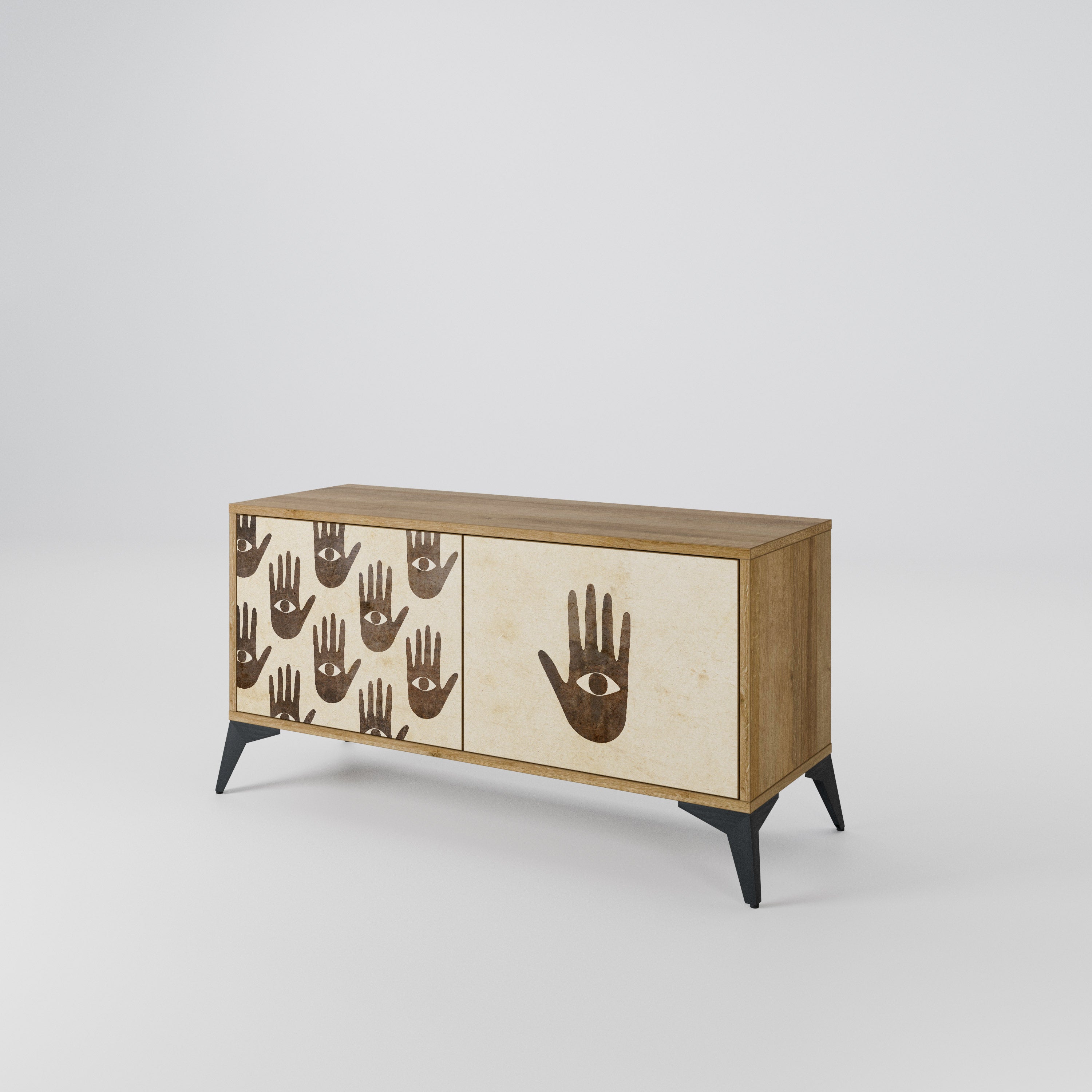 SEE MORE Compact 2-Door TV Cabinet