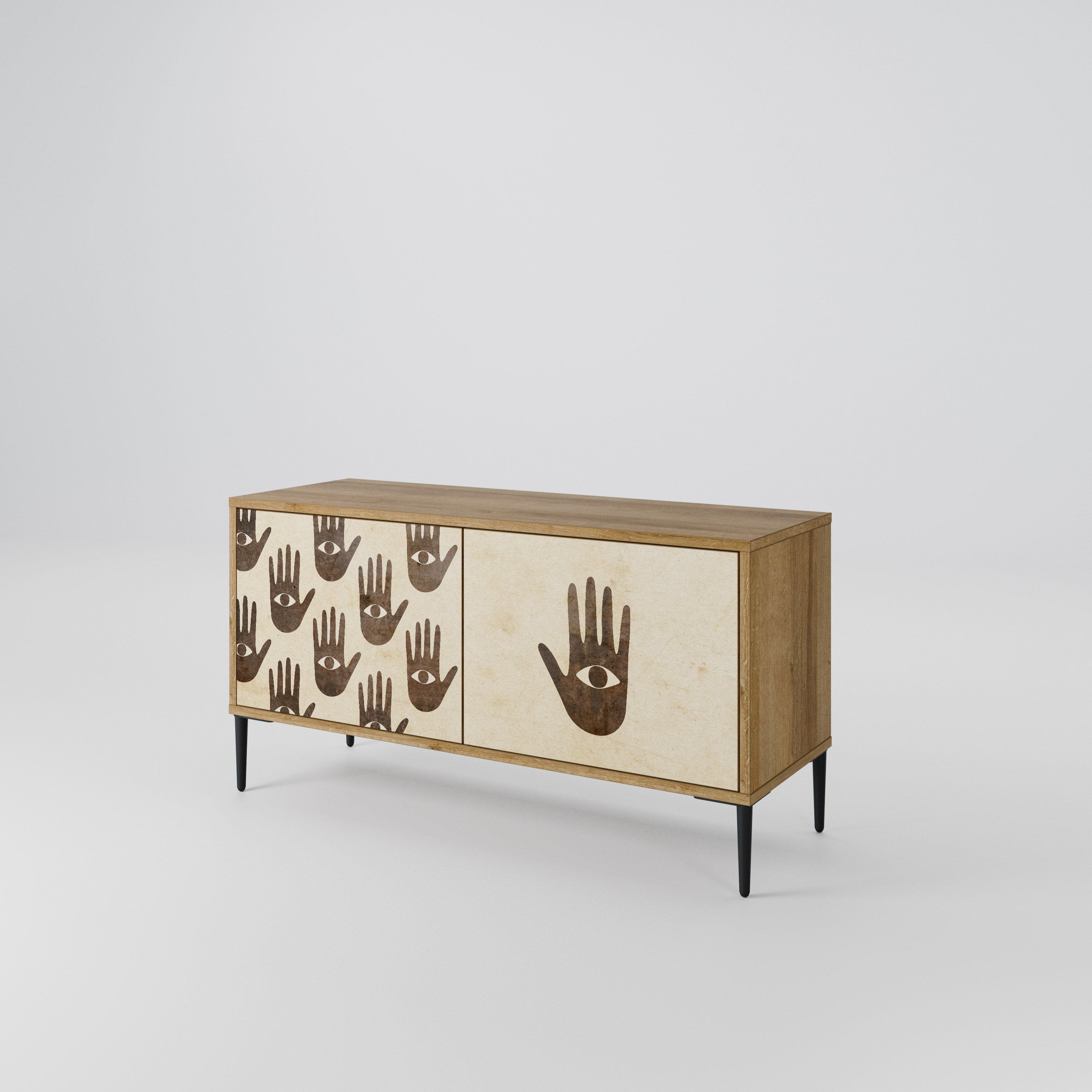 SEE MORE Compact 2-Door TV Cabinet