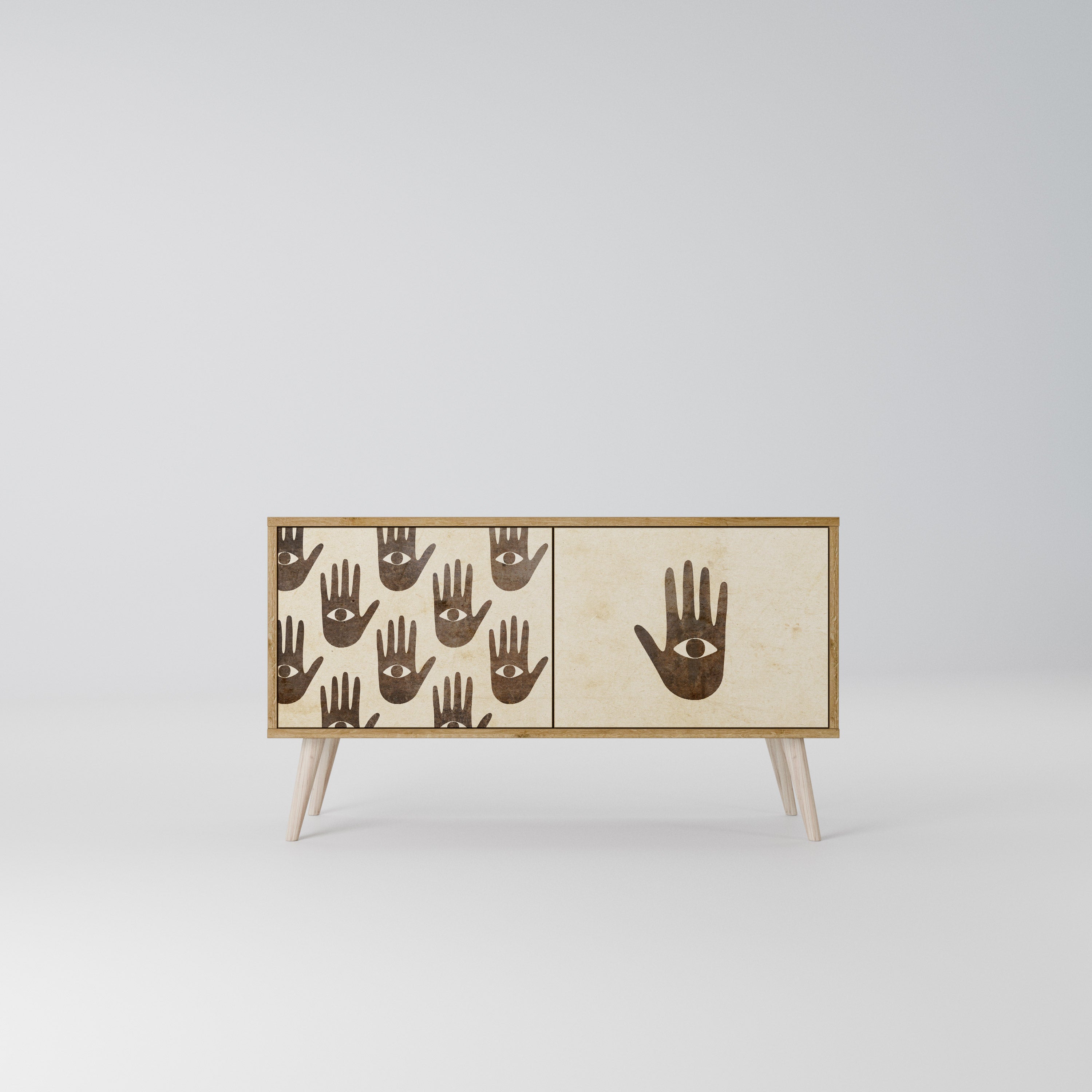 SEE MORE Compact 2-Door TV Cabinet