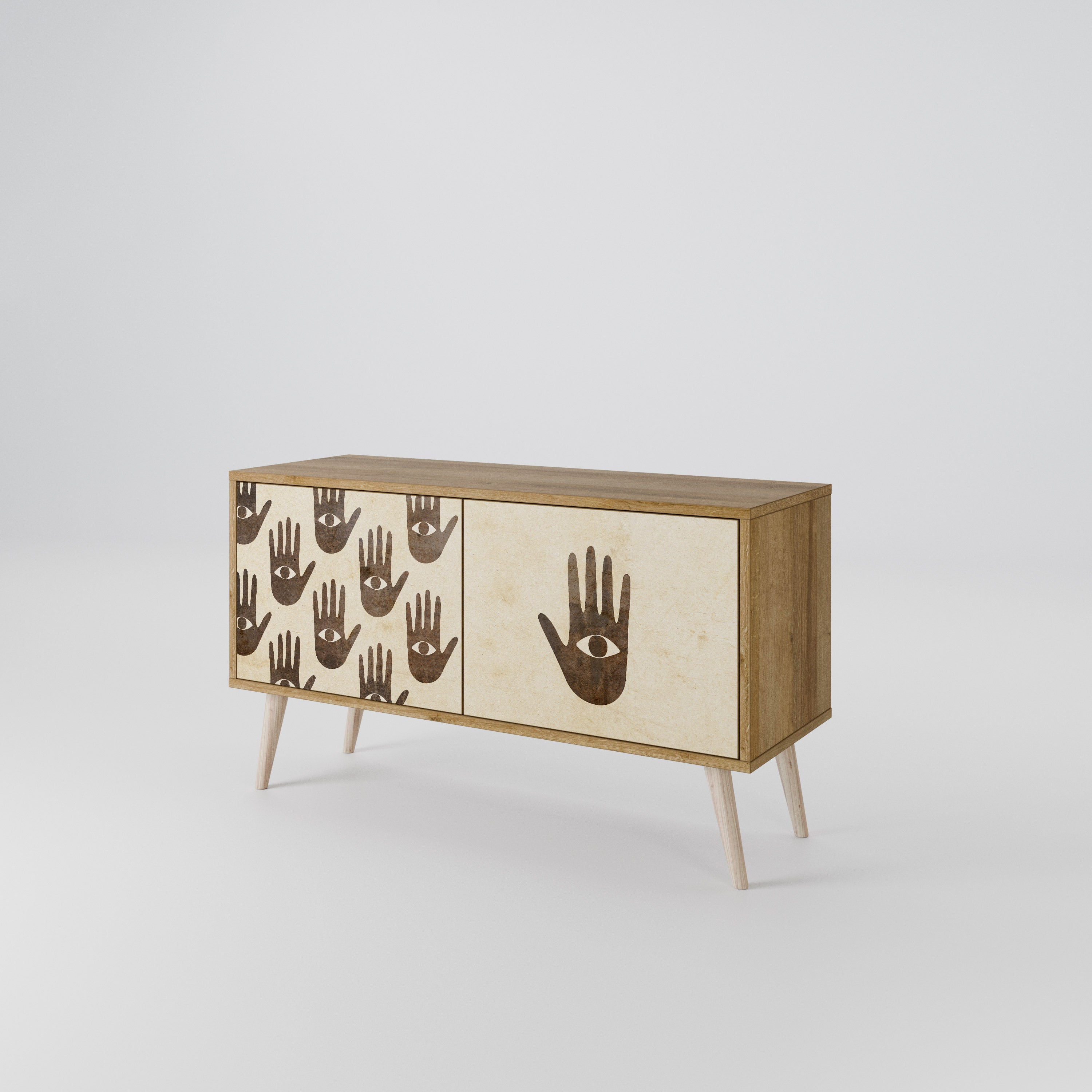 SEE MORE Compact 2-Door TV Cabinet