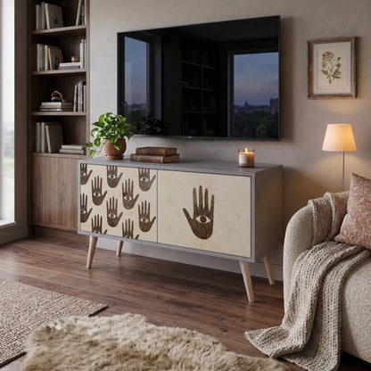 SEE MORE Compact 2-Door TV Cabinet