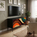 COLORFUL STRANDS Compact 2-Door TV Cabinet