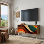 COLORFUL STRANDS Compact 2-Door TV Cabinet