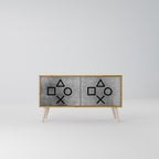 GAMER CHOICE Compact 2-Door TV Cabinet