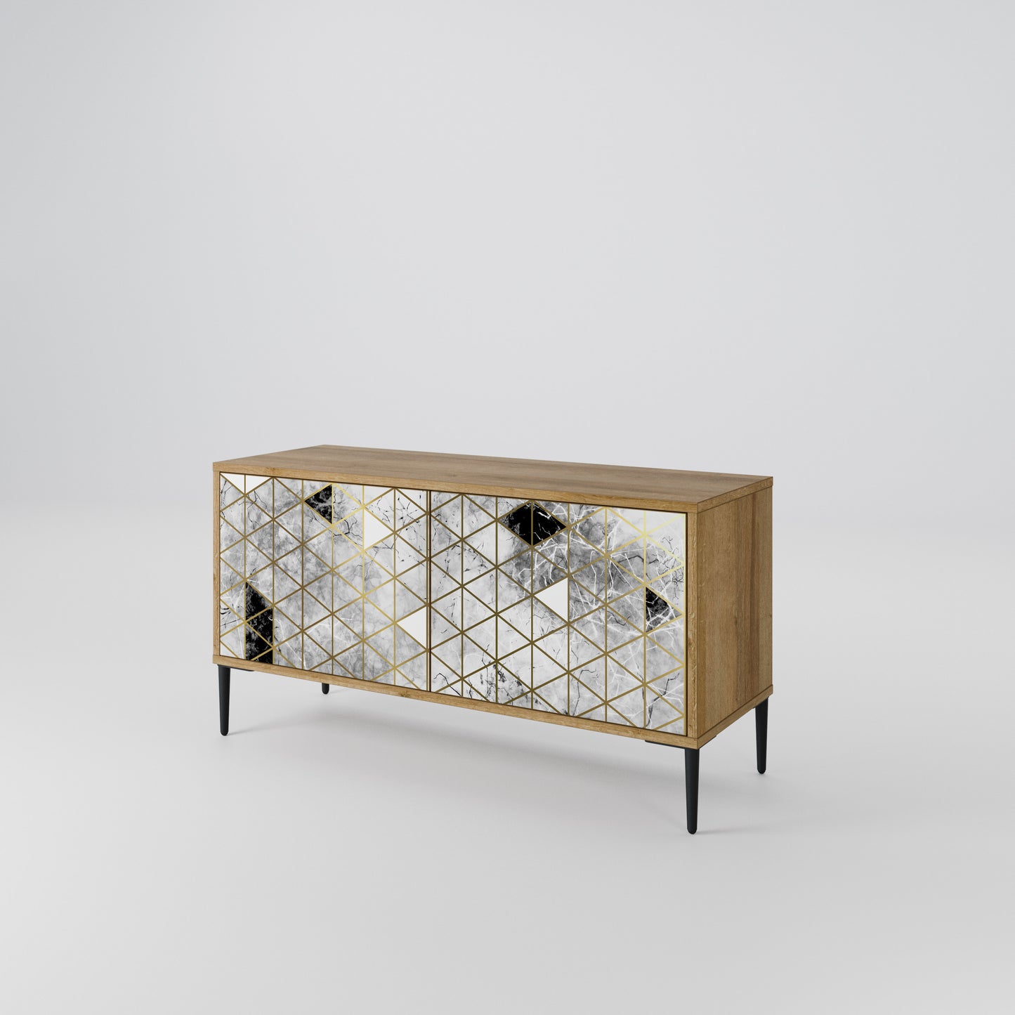 ASHEN ARIA Compact 2-Door TV Cabinet