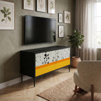 DYED BY ORANGE Compact 2-Door TV Cabinet