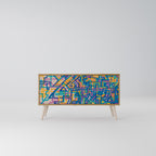 MEMORIES MAP Compact 2-Door TV Cabinet