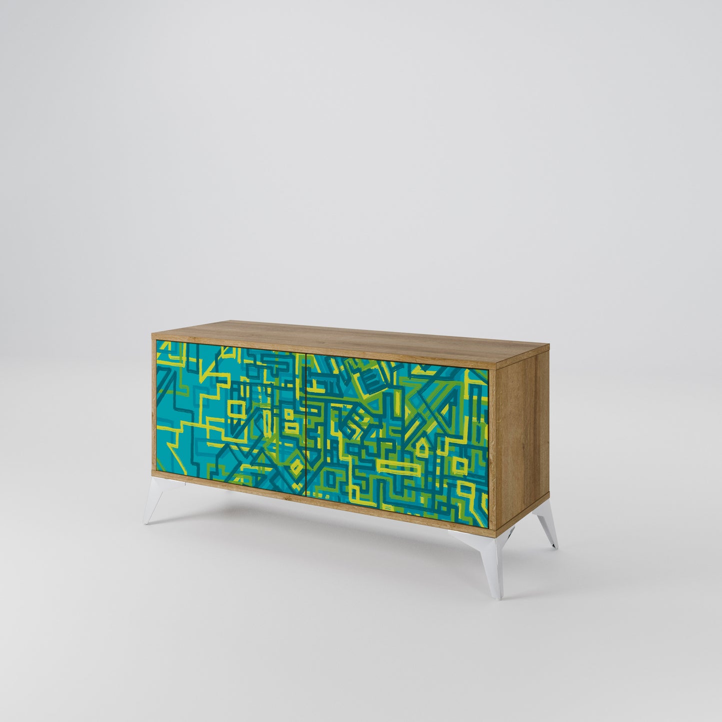 NOSTALGIC MEMORIES Compact 2-Door TV Cabinet
