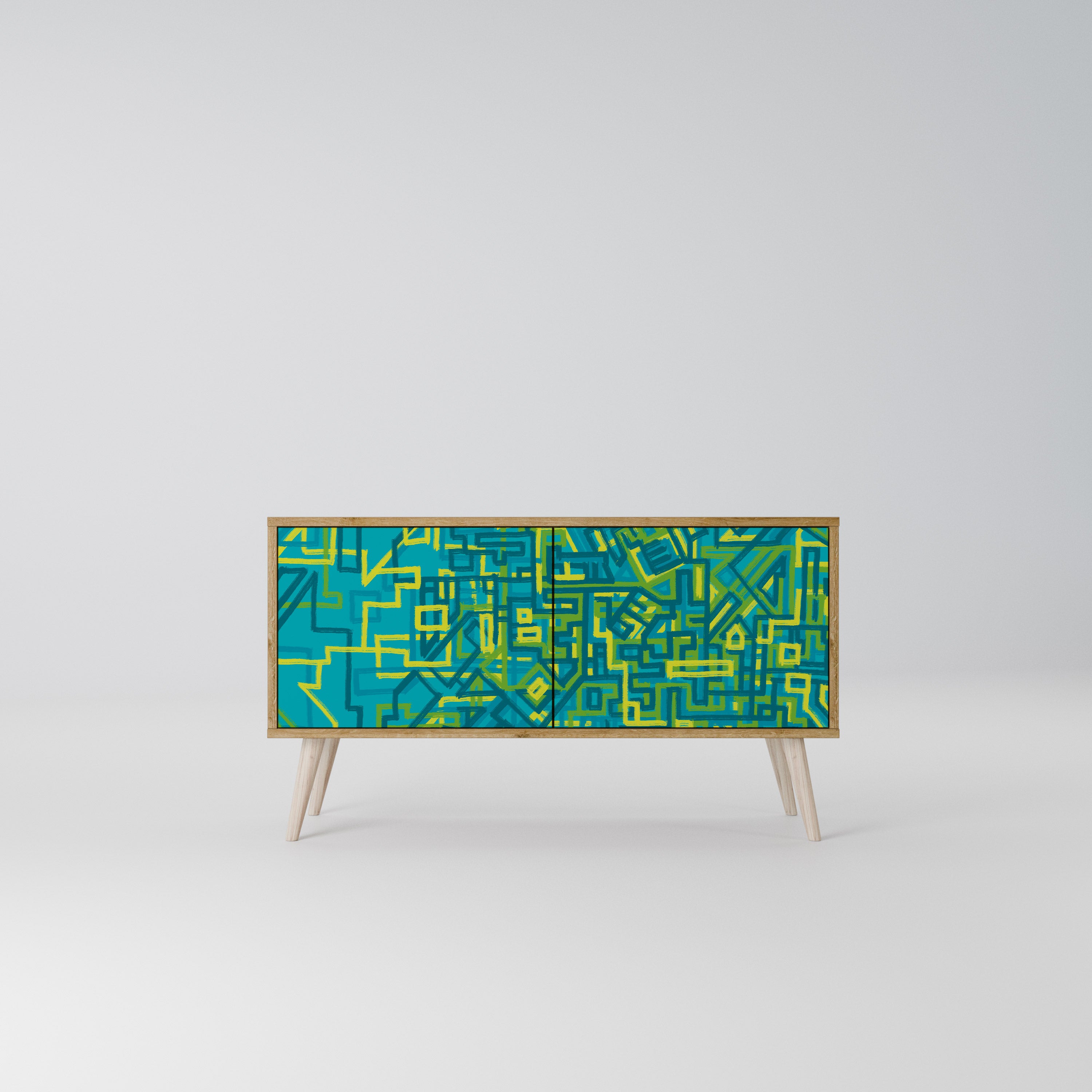 NOSTALGIC MEMORIES Compact 2-Door TV Cabinet