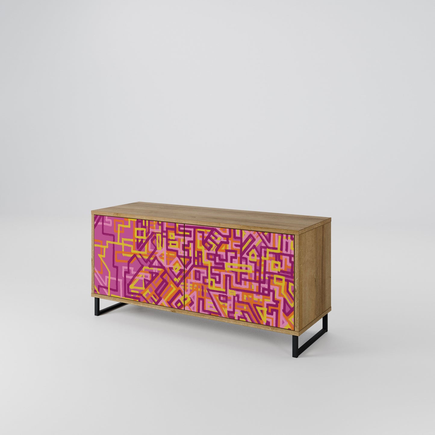 LOVELY MEMORIES Compact 2-Door TV Cabinet