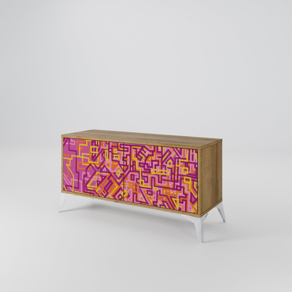 LOVELY MEMORIES Compact 2-Door TV Cabinet