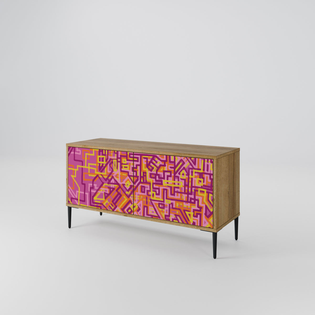 LOVELY MEMORIES Compact 2-Door TV Cabinet