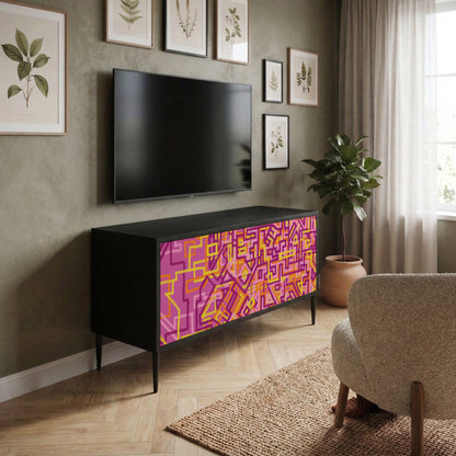 LOVELY MEMORIES Compact 2-Door TV Cabinet