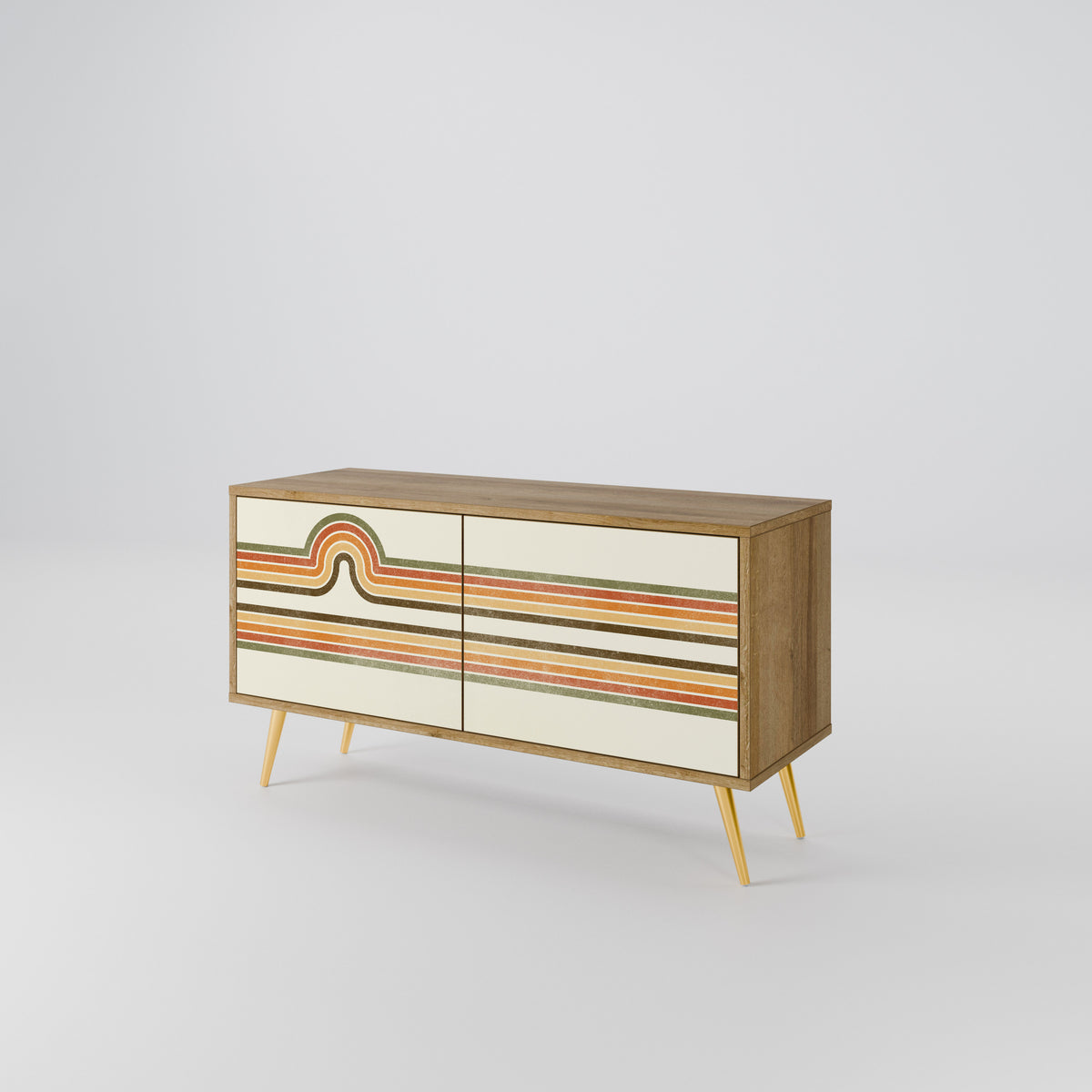 EXCEPTIONAL STREAM Compact 2-Door TV Cabinet
