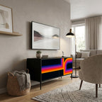 BLINDED BY THE LIGHTS Compact 2-Door TV Cabinet