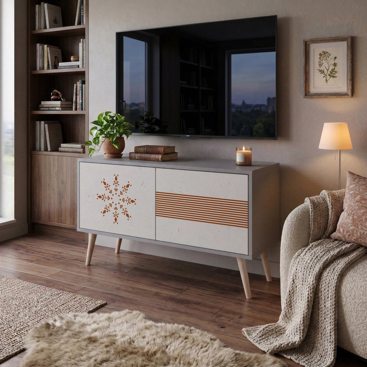 DAILY HARMONY Compact 2-Door TV Cabinet