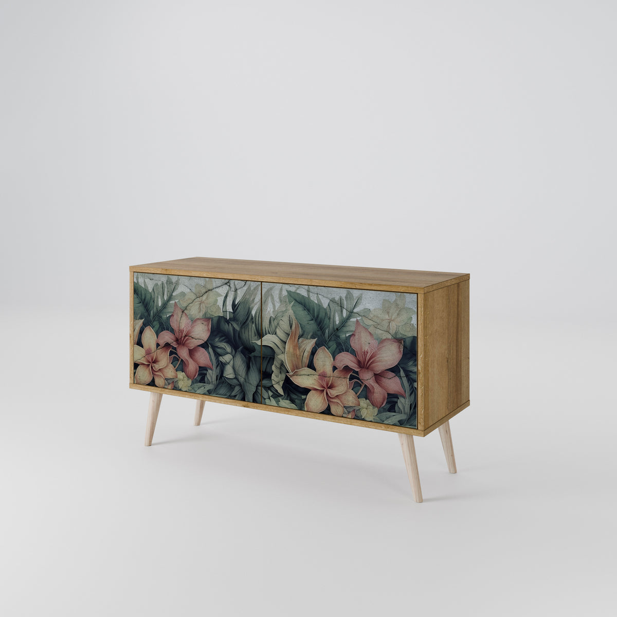 HEAVENLY BLOOM Compact 2-Door TV Cabinet